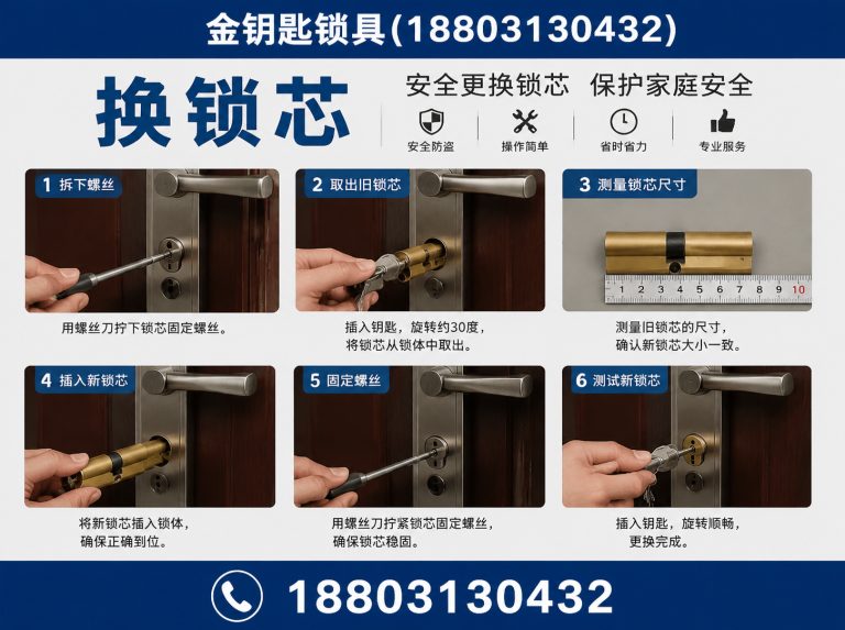 张家口市察北管理区换锁芯展示图